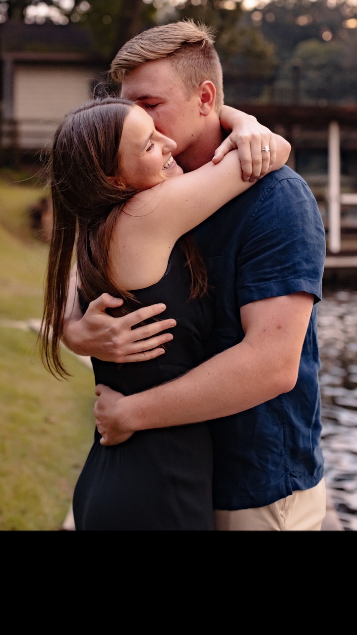 Photograph of a beautiful couple getting engaged