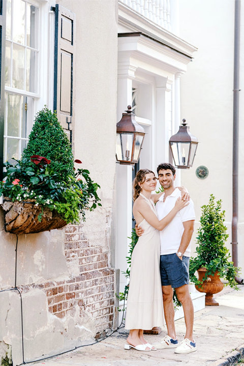 Photograph of a beautiful couple getting engaged