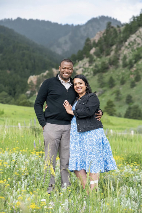 Photograph of a beautiful couple getting engaged