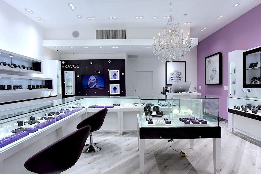 Eravos diamond jewelry store interior 1
